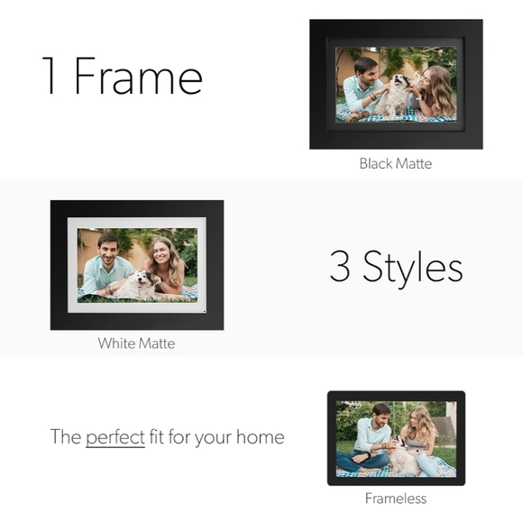 New Brookstone 8" Espresso WiFi Photo Frame - Picture 9 of 12